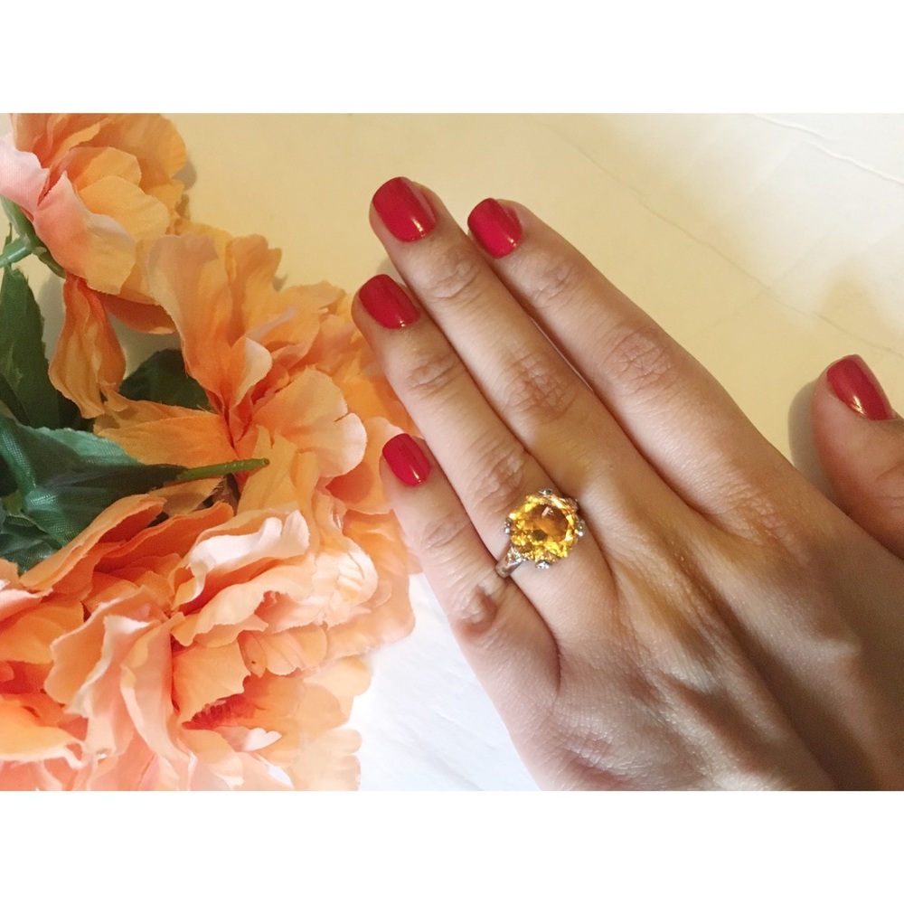 Stunning Topaz Cocktail Ring - UPDATED